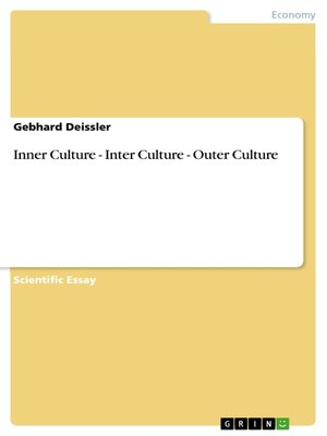 cover image of Inner Culture--Inter Culture--Outer Culture